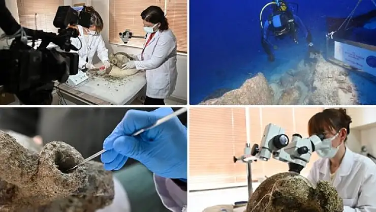 Amfora gün yüzüne çıkarıldı