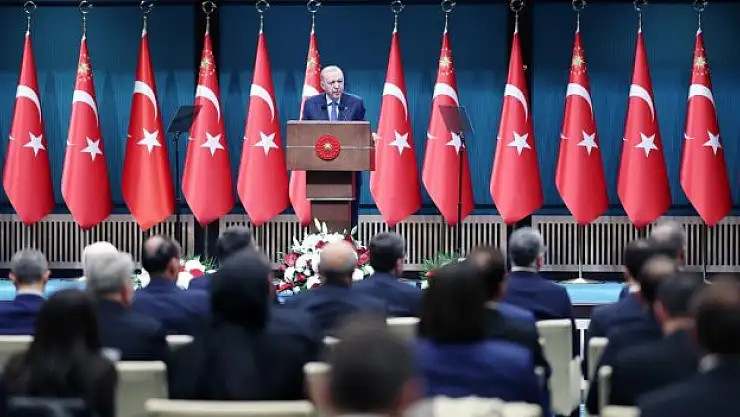 Erdoğan kabine toplantısı sonrası millete seslendi