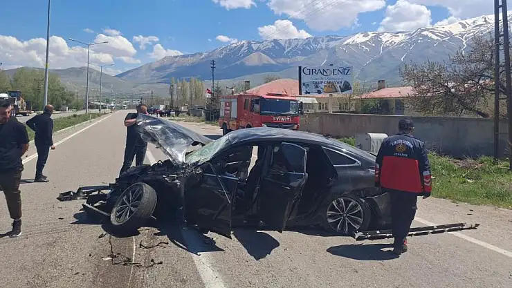 Takla atan araçtan yaralı çıkartılıdı