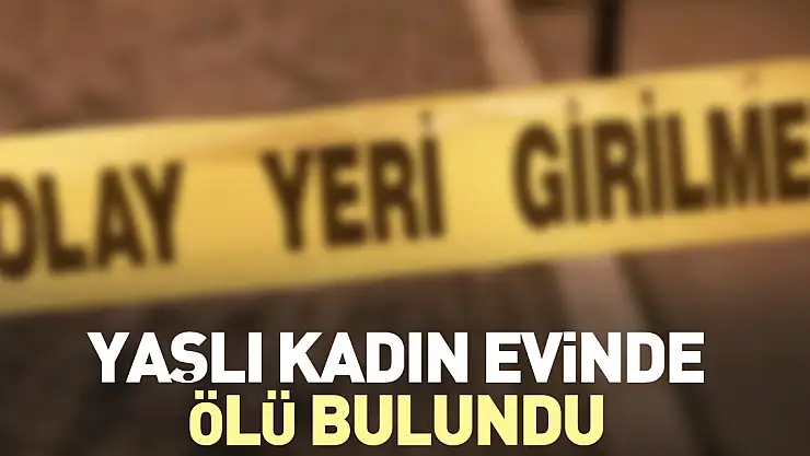 Yaşlı kadın evinde ölü bulundu