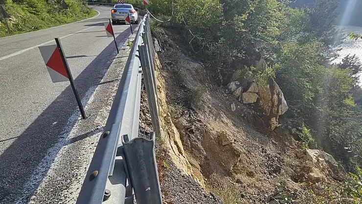 Sahil yolunda tehlike