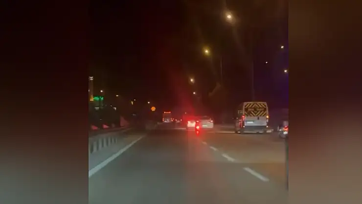 Yol verme inadı kamerada