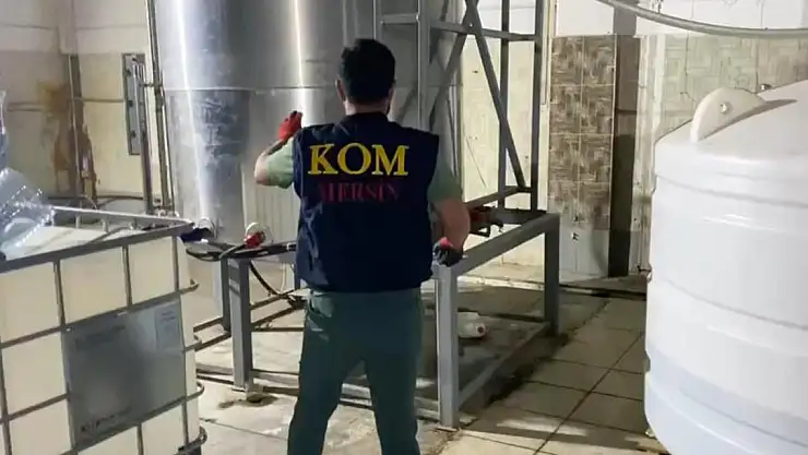 38 tondan fazla etil alkol ele geçirildi