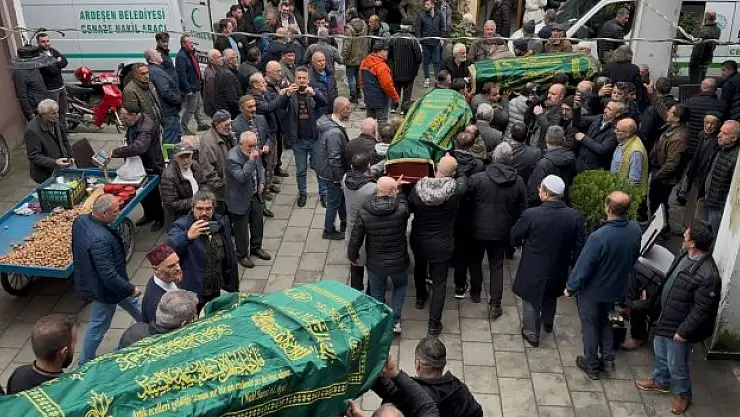 Brumath'taki  yangında hayatını kaybeden 3 kız kardeş son yolculuğuna uğurlandı