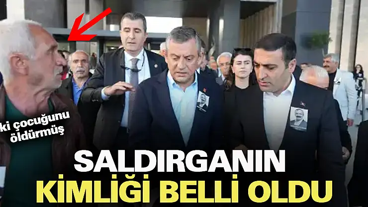 Özgür Özel'e saldıran kişinin kimliği belli oldu!