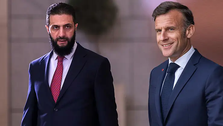 Suriye Devlet Başkanı eş-Şara ile Macron