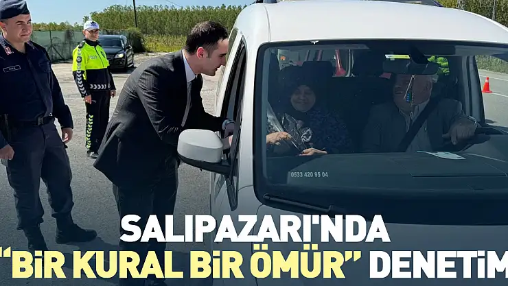 Salıpazarı'nda 'Bir Kural Bir Ömür' denetimi