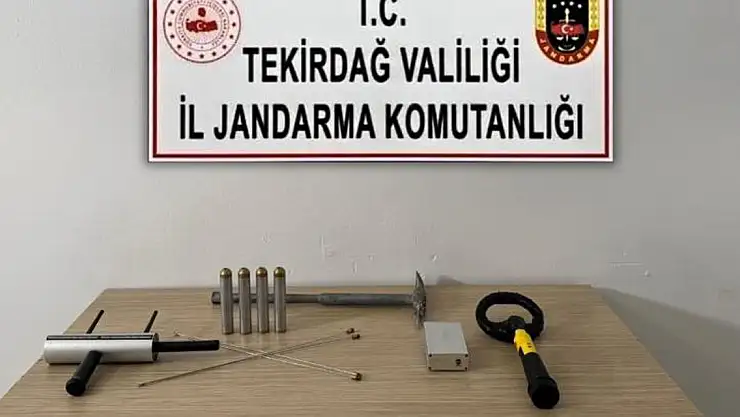 Kaçak kazıya jandarma baskını