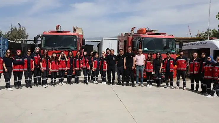 Hatay itfaiyesinden yangın eğitimi