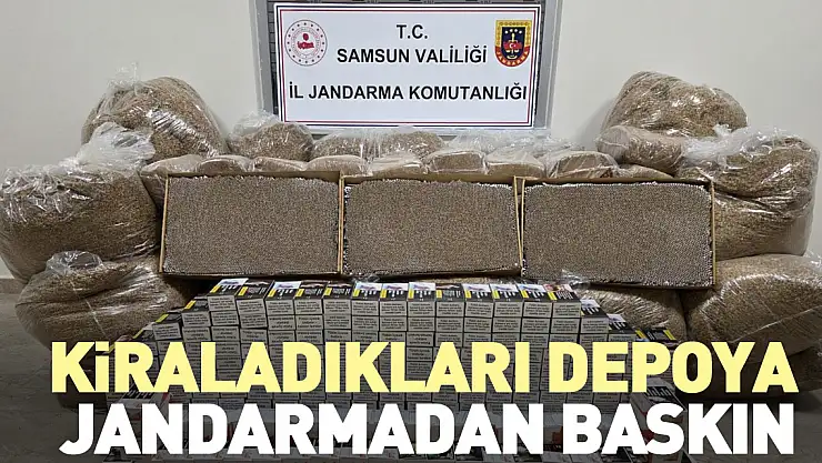 Kiraladıkları Depoya Jandarmadan Baskın