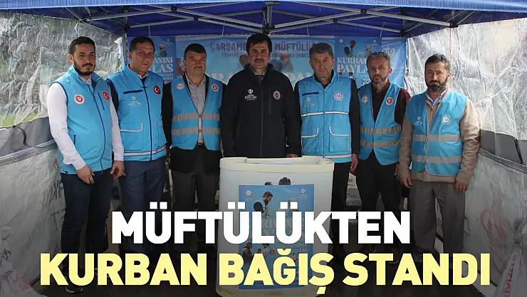 Müftülükten kurban bağış standı