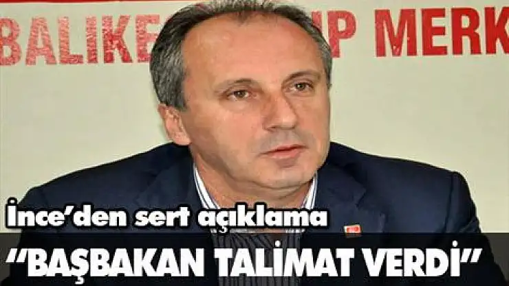 'Başbakan talimat verdi'