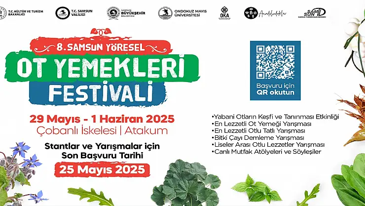 SAMSUN'DA YÖRESEL OT YEMEKLERİ FESTİVALİ BAŞLIYOR