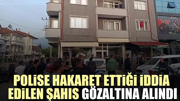 Polise hakaret ettiği iddia edilen şahıs gözaltına alındı