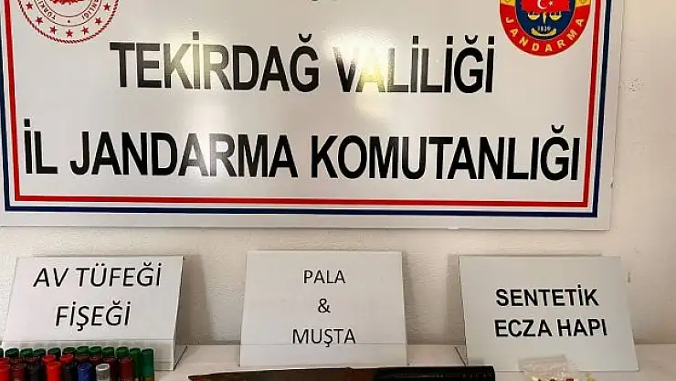 Tekirdağ'da silah ve uyuşturucu operasyonları