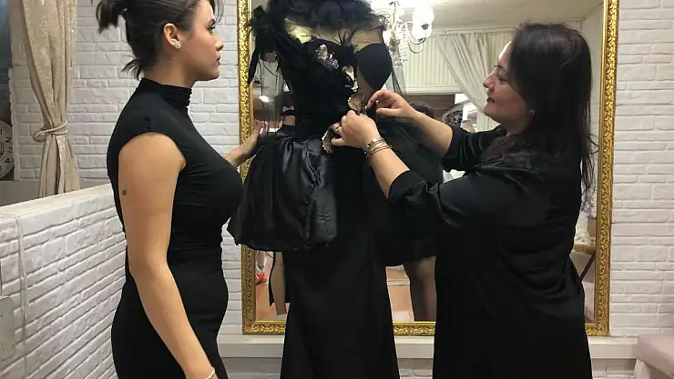 4 Yıllık bölümü kenara bıraktı gelinlik işini tutkuyla sürdürüyor