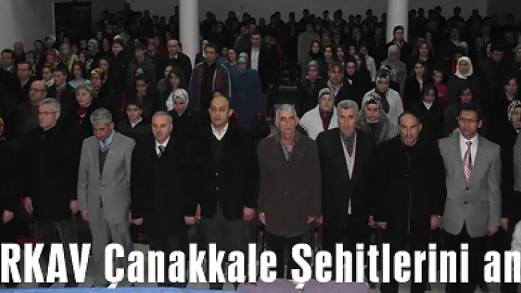 TÜRKAV Çanakkale Şehitlerini andı