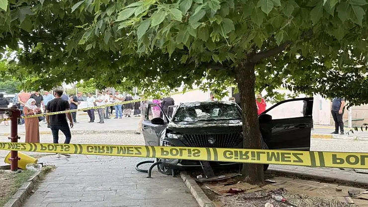 Hastane bahçesinde fren yerine gaza basıldı