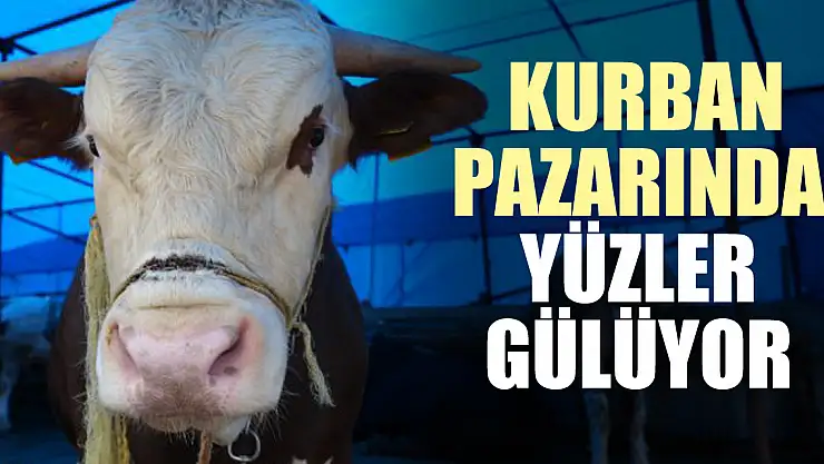 KURBAN PAZARINDA YÜZLER GÜLÜYOR 'Bu sene bereketli geçti'