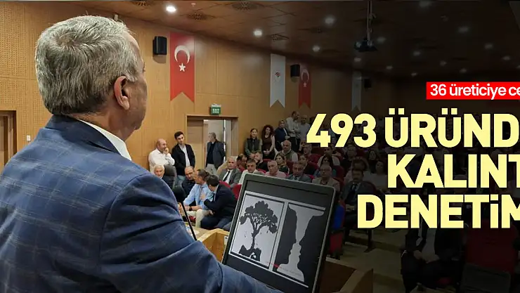 493 üründe kalıntı denetimi