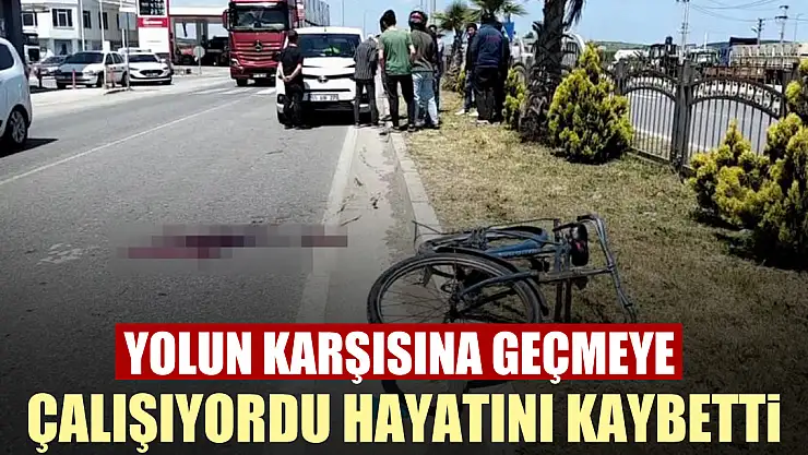 Yolun karşısına geçmeye çalışıyordu hayatını kaybetti