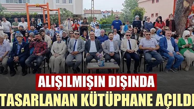 Alışılmışın dışında, tasarlanan kütüphane açıldı
