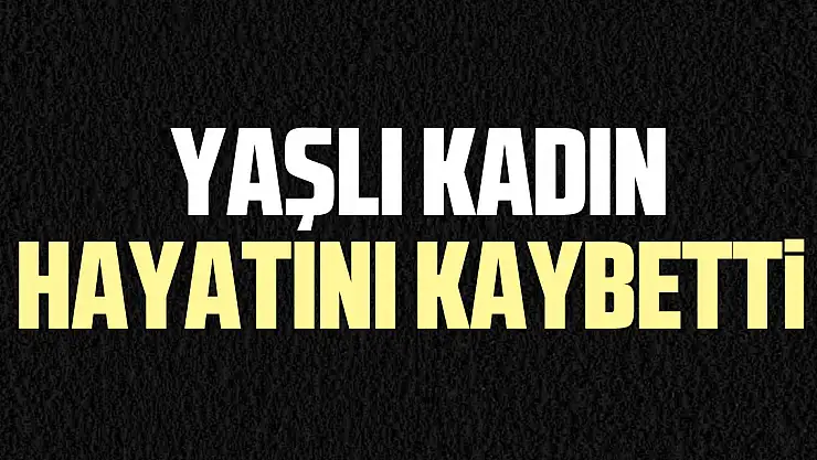 Yaşlı kadın hayatını kaybetti