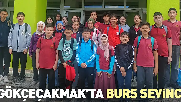 Gökçeçakmak'ta burs sevinci