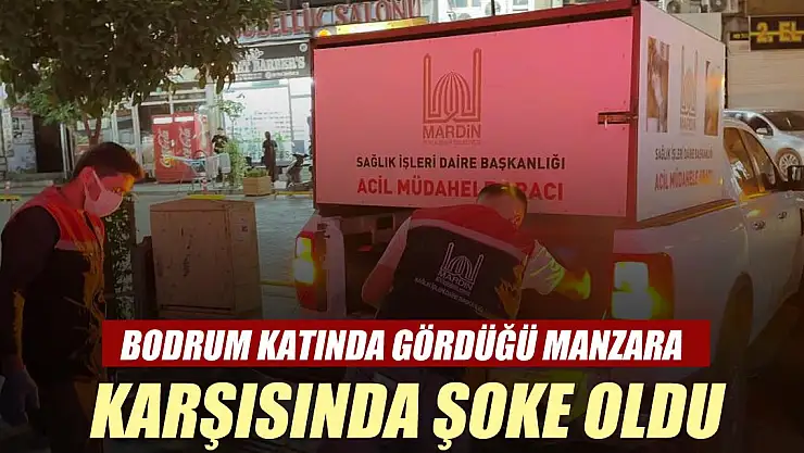 Bodrum katında gördüğü manzara karşısında şoke oldu