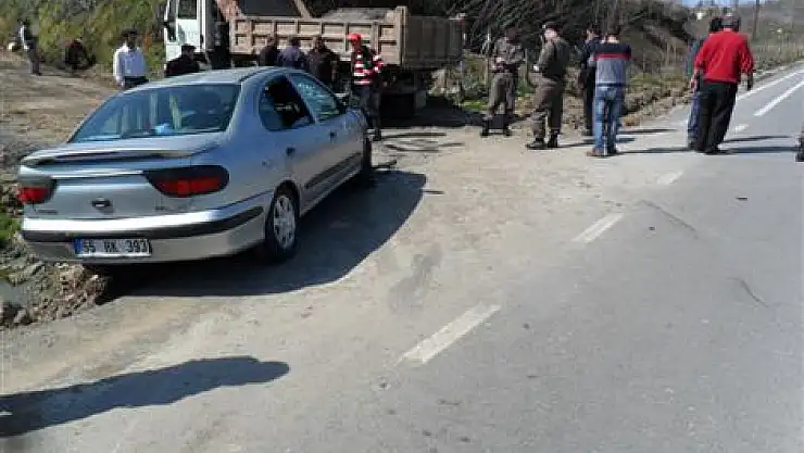 Belediye Kamyonu Kaza yaptı