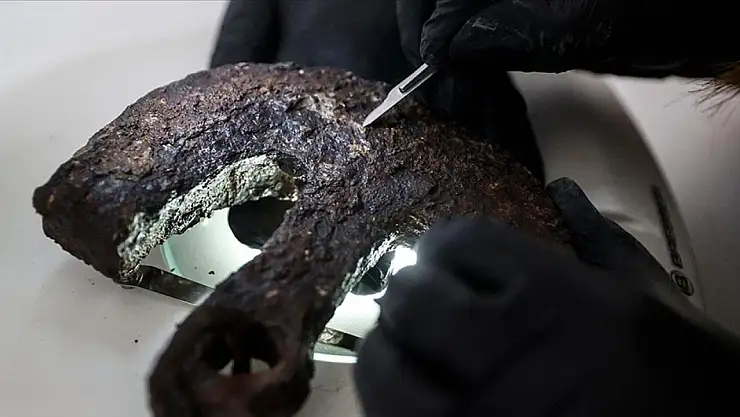 1600 yıllık terazi seti bulundu