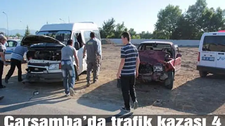 Çarşamba'da trafik kazası 4 yaralı