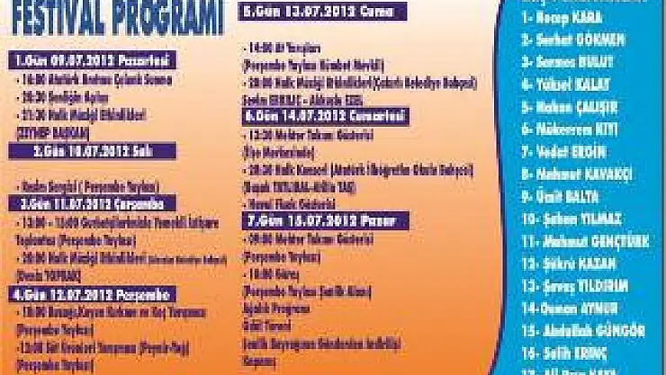 AYBASTI PERŞEMBE YAYLASI ŞENLİKLERİ BAŞLIYOR