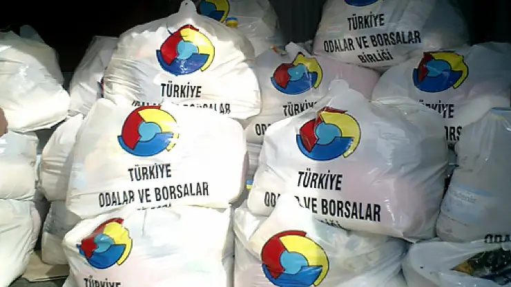 Çarşamba TSO'dan 1000 paket  gıda  yardımı