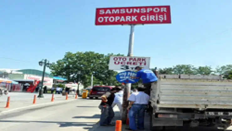 Samsunspor Otoparktan tahliye edildi