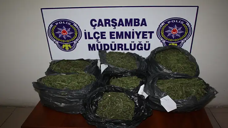 Çarşamba Polisi 12 kg Esrar yakaladı