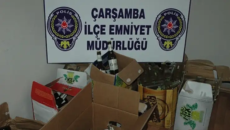  Bandrolsüz ve Tarihi Geçmiş İçki ele geçirildi 