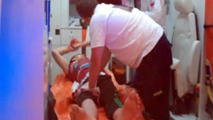 Saldırıya uğrayan genç hastanelik oldu