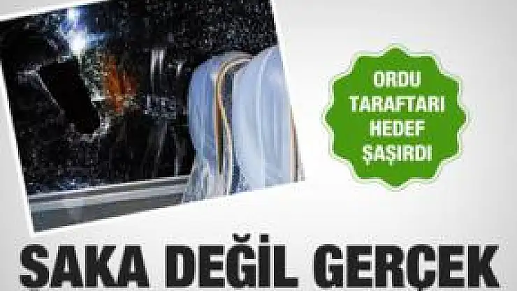 Orduspor taraftarı hedefi şaşırdı