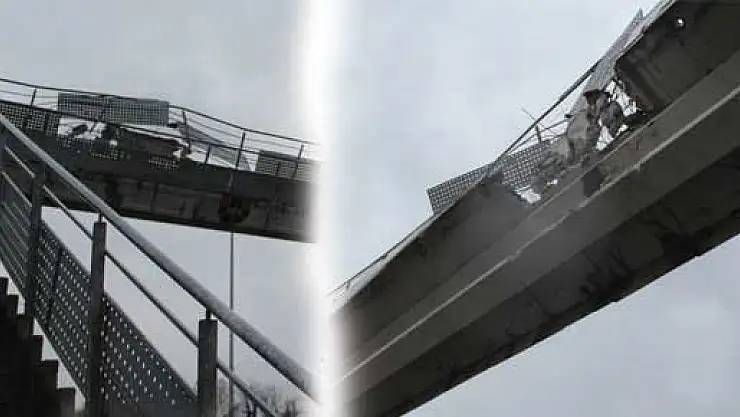 Damperi Üst geçide çarptı