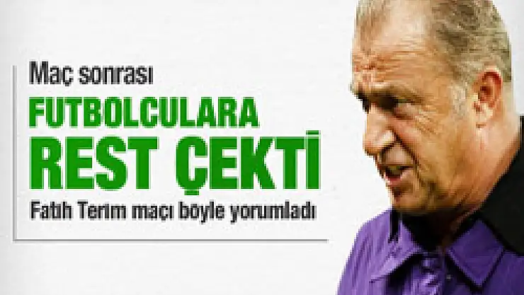 Fatih Terim'den yenilgi yorumu