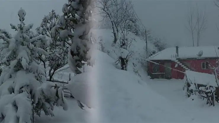 Çarşamba'da yaklaşık 20 köy kar yağışına teslim