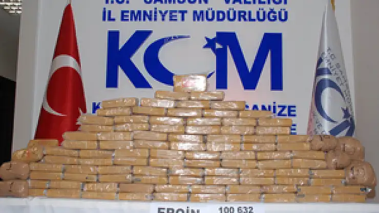 Samsun'da 100 Kilo 632 Gram Eroin Ele Geçti