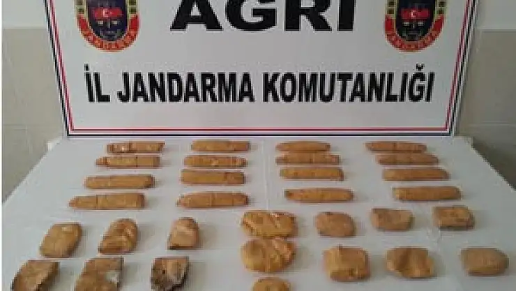 AĞRI'DA 3 KİLO MORFİN ELE GEÇİRİLDİ