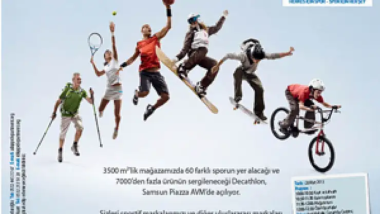 Karadeniz'in en büyük spor mağazası Decathlon Samsun'da açılıyor