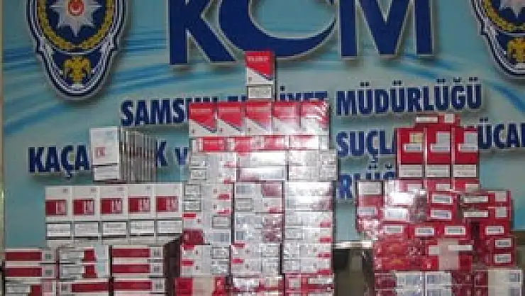 Samsun'da Kaçak Sigara Operasyonu