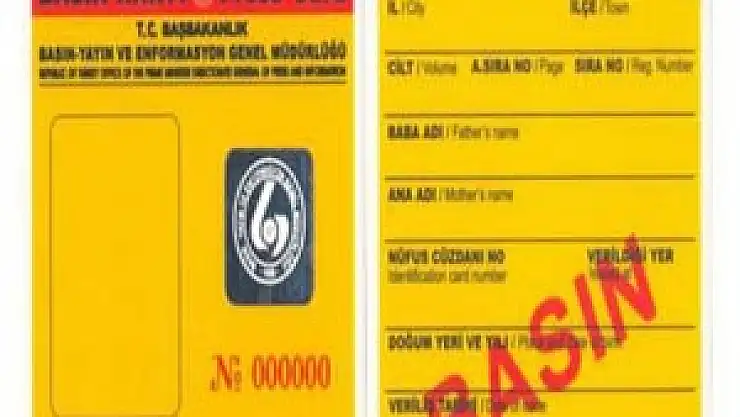 Basın kartı yenileme süresi uzatıldı