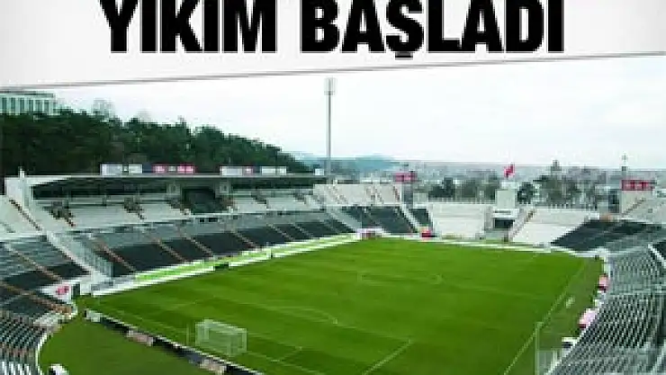 İnönü Stadı'nda yıkım başladı