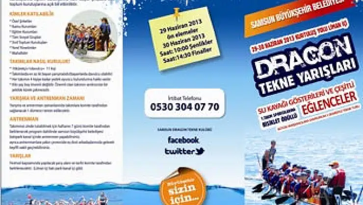  BÜYÜKŞEHİR BELEDİYESİ'NDEN 'DRAGON BOT YARIŞI VE ŞENLİKLERİ'