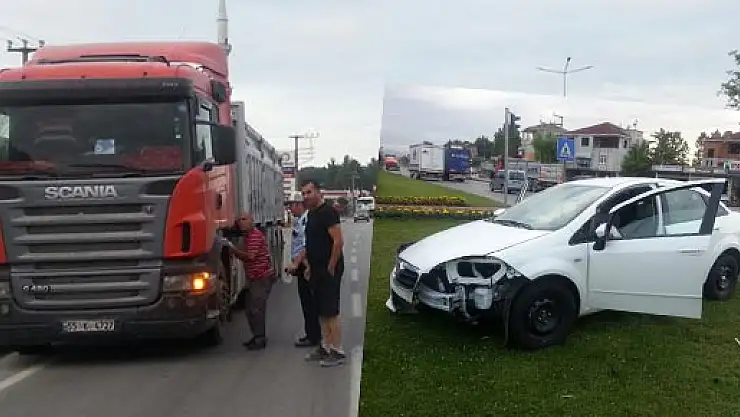  ÇARŞAMBA'DA KAZA:1 YARALI